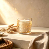 Luxuriöses Handgefertigtes LED Funkelndes Duftkerzen-Set im Kristallglas-Behälter Aromatherapie Sojawachs-Kerzen für Heim-Dekoration Weihnachtsgeschenk