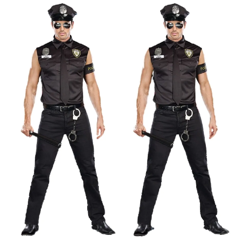 New Halloween men's clothing role-playing instructors stage costumes