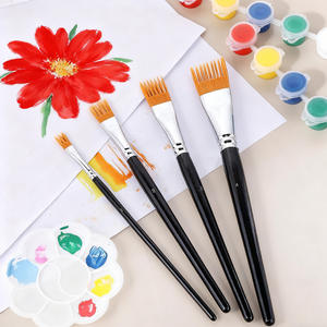 Pincel de Nylon para Paisajes, Pincel para Hojas de Árboles, Pincel para Pintura al Óleo, para Pintura con Textura - Product Image 3