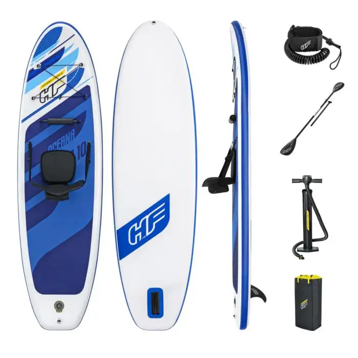 <span class=keywords><strong>Bestway</strong></span> 65350 3.05M 2021 Hydro-Force Aqua Cruise Tech Opblaasbare Stand-Up Paddleboard Set