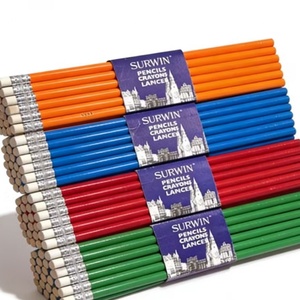 Juego de Lápices de Madera Personalizados al por Mayor, Dureza HB, 4 Colores, Mina Negra, Suministros de Papelería OEM, Directo de Fábrica en China - Product Image 3