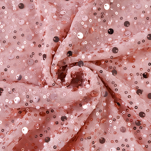 Polyester Luxury Sequin Textile Fabricwhite Black Bead Lacesequin Fabricflat Embroidery Dress Lace <strong>Fabric</strong> New Arrivals - Product Image 5