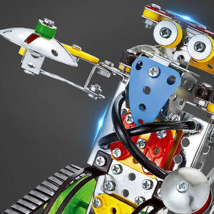 Science technologie jouets aides alliage assemblé Jet ingénierie pelle grande roue bricolage moto réservoir jouet voiture - Product Image 3