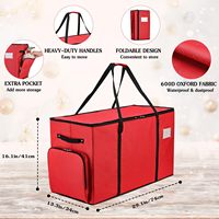 Boîte de rangement à bijoux rectangulaire pliable 2-en-1, capacité de 64 bijoux de 3 pouces, séparateurs ajustables, 4 compartiments organisés