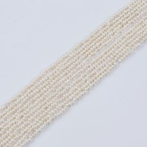 Perlas de Agua Dulce Naturales de Zhuji, Material para Joyería DIY, Perlas Blancas de 2.5-3mm, Perlas Sueltas para Collares y Pulseras - Product Image 1