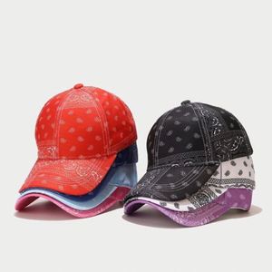 Wholesale Fashion Trendy Stylish <b>Sun</b> <b>Hat</b> Outdoor Baseball <b>Hats</b> Vintage Women <b>Men</b> Paisley Flora Print Baseball Cap - Product Image 1