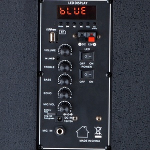 Double basse 12 pouces * 2 100w système de cinéma maison fête boîte haut-parleur sans fil, micros - Product Image 4