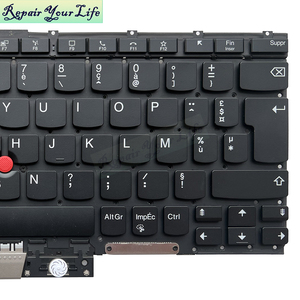 FR francese essere belga retroilluminato tastiera portatile per Lenovo <span class=keywords><strong>Thinkpad</strong></span> X1 titanio 9th SN20W22474 SN20W22470 tastiera argento Bart <span class=keywords><strong>Key</strong></span> - Product Image 3