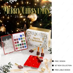 JTING Free Design 24colors Christmas Gel Polish Set <b>Box</b> Collection OEM/ODM Uv Gel Nail Polish Set Hema TPO Free Salon Nail - Product Image 5