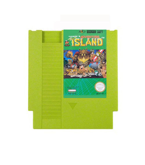 Adventure Island 1 & 2 USA English 8-Bit Retro Classic Gaming 72-Pin Plastic Cartridge for Nintendo Game Console