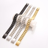 Bracelet pour homme en acier inoxydable plaqué or avec fermoir magnétique, luxueux et réglable, bracelet de charme tendance
