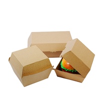 Cajas para Hamburguesas de Cartón Corrugado Biodegradable y Ecológico, Personalizadas al por Mayor, con Recubrimiento UV, Aptas para Alimentos