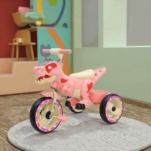 Vélo d'équilibre pour enfants en plastique, jouet à roulettes pour tout-petits avec roues en PP Flash/Common, style tricycle, design de voiture - Product Image 4