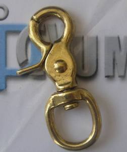 Solid Brass Snap <strong>Hook</strong> for <strong>Dogs</strong> Plain Finish Copper <strong>Dog</strong> <strong>Hook</strong> Swivel - Product Image 4
