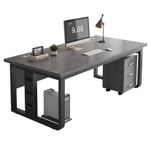 Hiện đại Ergonomic bền L-hình văn phòng bàn thiết lập với chất liệu gỗ cho sử dụng thương mại - Product Image 4