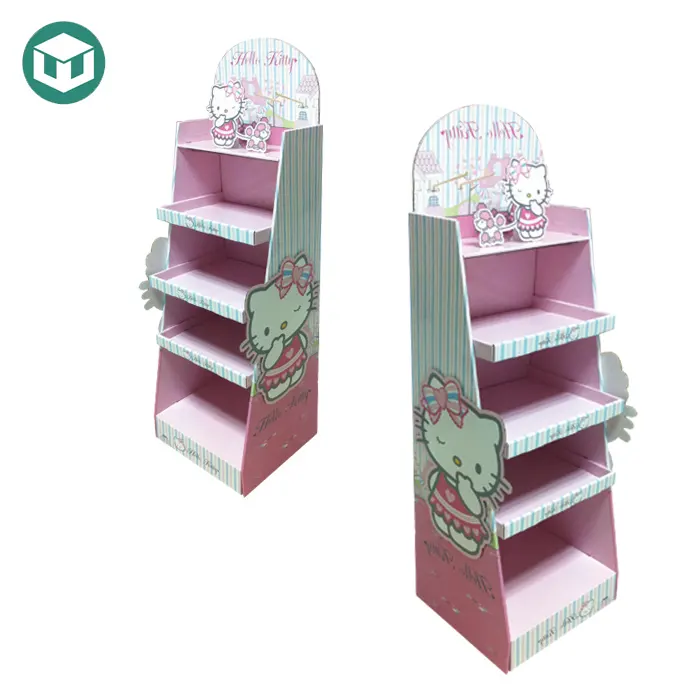 Выставочный стенд Hello Kitty в виде бегемота, магазин, розничная продажа, модный гофрированный пластиковый стенд для игрушек