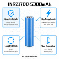 Batterie lithium INR21700-53G 3.7V 5300mah pour batterie externe, stockage d'énergie numérique 3C, outils électriques, moto électrique