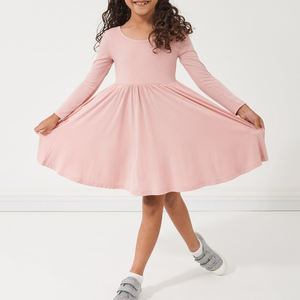 OEM &amp; OEM Baby Girls <strong>Chevron</strong> Pointing <strong>Dress</strong> Summer Bamboo Viscose Princess Cotton Children's <strong>Dress</strong> Infant Birthday Party <strong>Dresses</strong> - Product Image 4