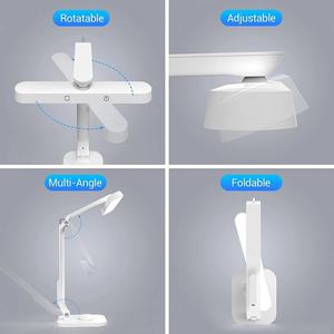 Lampe de bureau LED réglable à télécommande, protection des yeux, rechargeable, commande tactile, gradation progressive, pour lecture et camping - Product Image 4