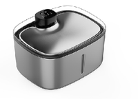Fontaine à eau automatique pour animaux de compagnie d'intérieur avec dispositif de surveillance du niveau d'eau visible, fournie directement par l'usine