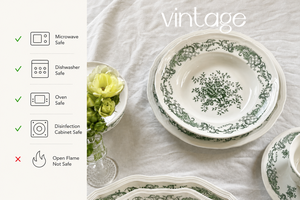 Service de table en céramique bleu et <span class=keywords><strong>blanc</strong></span> de luxe, style vintage français, motif floral sur <span class=keywords><strong>fond</strong></span> <span class=keywords><strong>blanc</strong></span>, assiettes, bols, tasses, soucoupes en porcelaine - Product Image 4