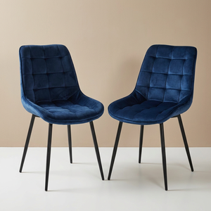 Modern Luxury Nordic Velvet <strong>Dining</strong> <strong>Chair</strong>, EN12520 Certified Metal Legs, Ergonomic Side <strong>Chair</strong> for Hotel Restaurant Furniture - Product Image 1