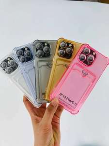 Tanxhonatop — étui de téléphone à poche pour cartes <span class=keywords><strong>a53</strong></span>, étui de téléphone transparent avec fente pour cartes - Product Image 3