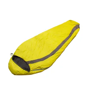 Спальный мешок с желтым утиным пухом для зимы, легкие мужские и женские лучшие спальные мешки для мамы