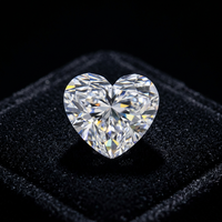 Diamant de laboratoire Radiant Heart Cut 1,50 carats, clarté IF, excellente taille, certifié IGI, couleur D blanche, pour la fabrication de bijoux