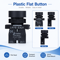 Tombol Tekan LAY5 22mm IP65 10A Flush Raised Push Button Switch Momentary Latching Panel Mount Start Stop Control Button