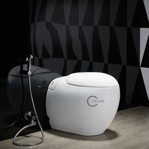 Toilette sans réservoir WC en céramique Commode Tornado Toilette à chasse d'eau Wc Toilette une pièce - Product Image 1