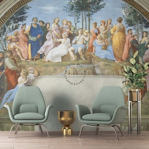 Panassus raphael dipinto durante il periodo rinascimentale carta da parati stile europeo - Product Image 4