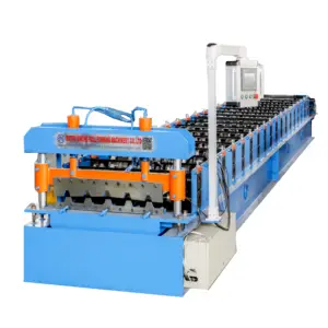 Automatisering Zuid-Afrika Gegolfd Metaal Ibr 686 Één Paneel Dakplaat Rolvormmachine Voor De Productie Van Metalen Gevelbeplating