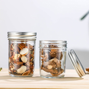 Hũ thủy tinh đựng gia vị JM OEM bán buôn, tùy chỉnh, kích thước nhỏ, 4oz, 8oz, 12oz, trong suốt, kiểu Mason, có nắp đậy - Product Image 4