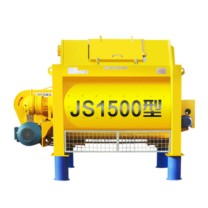 Mesin Pengaduk Semen Kapasitas Besar Berkualitas Tinggi China CE, Mesin Pengaduk Paksa Poros Ganda JS1500 JS2000 JS3000, Mixer Beton - Product Image 1