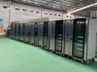 10-bakjes rotatie-elektrische heteluchtoven met touchscreen, commerciële broodbakmachine, industriële heteluchtcirculatie oven voor bakkerijen