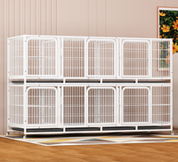 Cage Commerciale Multi-Niveaux pour Petits Animaux avec Séparateurs Amovibles pour l'Accueil, l'Élevage et les Magasins d'Animaux (Chats, Chiens, Pigeons)