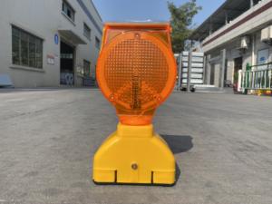 Luz LED de baliza de tráfico <span class=keywords><strong>para</strong></span> jardín con energía solar, lámpara intermitente de barricada de tráfico de advertencia intermitente - Product Image 2