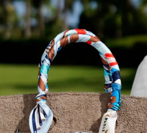 Écharpes en twill de soie avec 26 lettres de l'alphabet, largeur de 6 cm, pour femmes, ruban décoratif pour la poignée du sac à main - Product Image 2