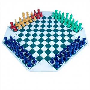 Juego <span class=keywords><strong>de</strong></span> <span class=keywords><strong>Ajedrez</strong></span> para <span class=keywords><strong>Cuatro</strong></span> Jugadores para Niños, Backgammon <span class=keywords><strong>de</strong></span> Plástico con 4 Piezas <span class=keywords><strong>de</strong></span> <span class=keywords><strong>Ajedrez</strong></span> <span class=keywords><strong>de</strong></span> Colores para Jugar en Grupo - Product Image 4