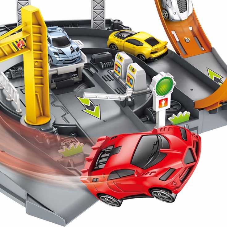 Новое поступление, детский пластиковый гоночный трек, сборный гаражный слот, катапульта, автомобильный парковочный трек, игрушка с гоночным автомобилем