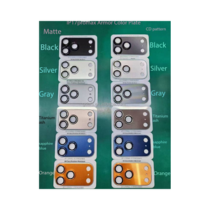 Protector de pantalla de vidrio templado 9H para iPhone 17, Air Pro Max, 3D, pegamento completo, textura de <span class=keywords><strong>CD</strong></span> de Metal, cubierta de lente de cámara móvil a prueba de golpes - Product Image 4