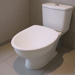 Asiento de inodoro blanco con bisagras en forma de C, 50.9 cm de largo y 37.6 cm de ancho, para personas mayores - Product Image 3