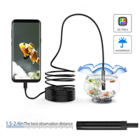 Endoscope de canalisation étanche IP67 10,0 m 1080P avec objectif 8/7/5,5 mm, vision nocturne et grand angle 120° pour téléphones mobiles iOS