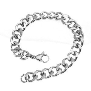 Pulsera de cadena de acero inoxidable de 9 mm de ancho, de 17 cm a 23 cm, para hombres y mujeres, joyería de moda - Product Image 2