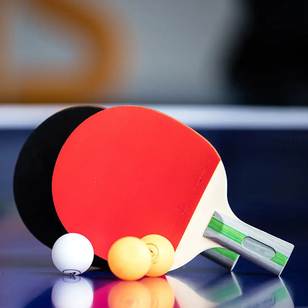 Set Raket Tenis Meja, Wadah Penyimpanan Bola Raket Tenis Meja & Aksesori Permainan Ping Pong