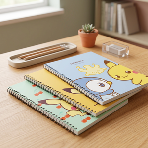 Cuaderno de Práctica Pokemoned con Encuadernación en Espiral, Juego de 3 Piezas, Papelería Coreana para Niños, Personaje Lindo Pikaed, Regalo Aleatorio, Venta al por Mayor - Product Image 3