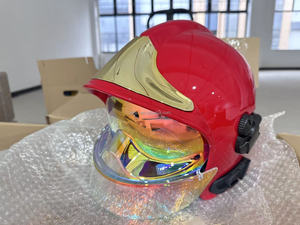 消防士ヘルメット MSA F1 GALLET PA ナイロン-66 消防士用シルバーフルヘルメット Tタイプ EN443 耐衝撃性 300耐熱性 8 - Product Image 6