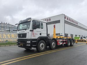 รถบรรทุก SITRAK 8x4 แบบ Hook Lift รับน้ำหนัก 35 ตัน ผลิตจากโรงงานโดยตรง ปรับแต่งได้สำหรับงานก่อสร้างและขนส่งขยะเทศบาล - Product Image 2