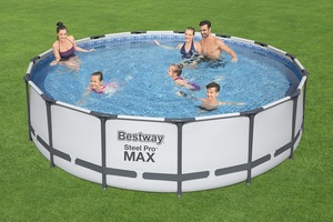 Piscine hors sol familiale <span class=keywords><strong>Bestway</strong></span> 56488, prix d'usine, 4,57 m x <span class=keywords><strong>1</strong></span>,07 m, structure métallique ronde - Product Image 4